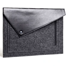 Gmakin Cover Envelope Triangular Roof Black/Dark Grey (GM57-15) for MacBook Pro 15/Pro 16: Цвет черный (Black)