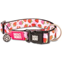 Нашийник Max & Molly Urban Pets Smart ID Collar - Strawberry Dream/M з принтом Полунична мрія (4894512051645): Виробник Max & Molly Urban Pets