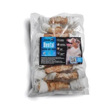 Лакомства AnimAll Dental Кость баварская узловая для собак с мясом курицы №4М 17-19 см 10 шт. (4559): undefined undefined
