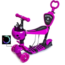 Самокат Scooter "Божья коровка" 5in1. Pink (многофункциональный): Количество колес 3
