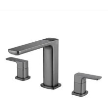 Смеситель для раковины Lefton Widespread 2-handle Bathroom Faucet with Temperature Display-BFWS2402 Grey: Назначение Для раковины