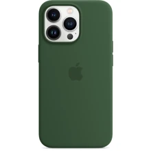 Чехол для iPhone Apple Silicone Case with MagSafe Clover (MM2F3) for iPhone 13 Pro: Цвет зеленый