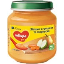 Фруктовое пюре Milupa Яблоко Груша Морковь 125г от 6 мес.: Вид Фруктовое