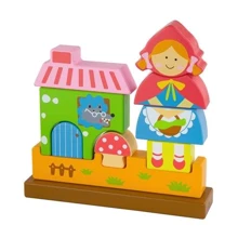 Магнітний дерев'яний пазл Viga Toys Червона Шапочка (50075): Тип пазл
