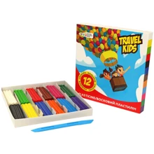 Пластилин Гамма Travel Kids восковой 12 цветов 144г (331011TK): Производитель Гамма