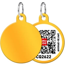 Адреснік WAUDOG Smart ID без малюнка, коло 25 мм, золото (0625-0000-17): Виробник WAUDOG