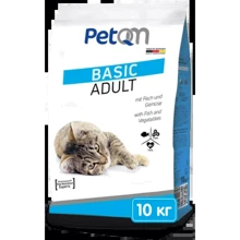 Сухой корм для кошек PetQM Cats Basic Adult with Fish&Vegetables с рыбой и овощами 10 кг (701568): Тип Сухой корм
