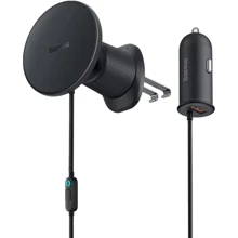 Зарядное устройство Baseus Car Charger CW01 MagSafe Wireless Charging 15W Black (C40141000111-01): Особенности Быстрая зарядка, MagSafe