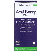 Natrol AcaiBerry Diet Acai & Green Tea Superfoods 60 Veggie Caps Асаи и зеленый чай для похудения: Форма выпуска Капсулы