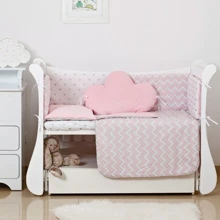 Постельный комплект 6 эл. Twins Dolce Insta 4075-D-503, Микки, розовый: Тип постельный комплект