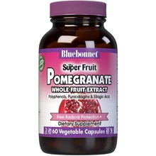 Bluebonnet Super Fruit Pomegranate Extract Екстракт цілісних фруктів гранату 60 вегакапсул: Вид Неферментные