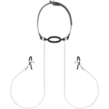 Зажимы для сосков с кляпом Bedroom Fantasies Nipple Clamps & Silicone Gag Ring: Производитель Bedroom Fantasies