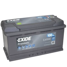Автомобільний акумулятор EXIDE 6СТ-100 АзЕ PREMIUM EA1000: Ємність, Ач 100