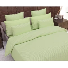 Комплект наволочок SoundSleep Stripe Pistache сатин-страйп 70х70см 2шт (93165884): Тип наволочка