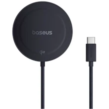 Зарядний пристрій Baseus Wireless Charging Magnetic Mini4 Stand Qi2 15W Black (P10273300121-00) для Apple iPhone 16 I 15 I 14 I 13 I 12 series: Особливості Швидка зарядка, MagSafe