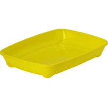 Туалет Moderna Arist-o-Tray для котят лимонный 27.9x37x6.2 см: Вид Открытый
