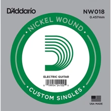 Струна для гитар Струна D`ADDARIO NW018 XL Nickel Wound 018: Тип Струна