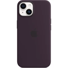 Чехол для iPhone Apple iPhone 14 Silicone Case with MagSafe - Elderberry (MPT03ZE/A): Цвет бордовый