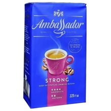 Кофе Ambassador Strong молотый 225 г (8720254065243): Вид напитка кофе молотый