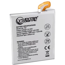 Аккумулятор ExtraDigital 3300mAh (BL-T32) for LG G6: Производитель ExtraDigital