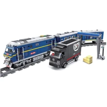 Конструктор ZIPP Toys Поезд DF11 Z с рельсами синий: Количество деталей, шт. 1139