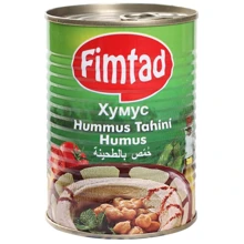 Хумус консервований Fimtad 400 г (8681957371164): Вага нетто 400 г