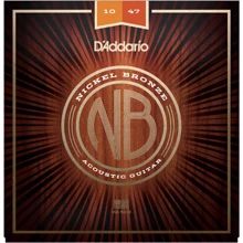 Струна для гитар Струны D`ADDARIO NB1047 NICKEL BRONZE EXTRA LIGHT 10-47: Тип Комплект струн