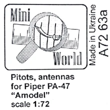 Питот и антенна для Piper PA-47 Amodel: Производитель Mini World