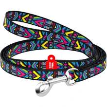 Поводок WAUDOG Nylon, рисунок "Инди" 10 мм 122 см разноцветный (5240): Тип Поводок