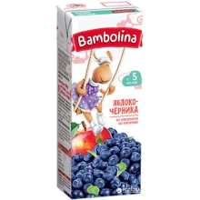 Bambolina нектар яблоко-черника 0,2 л (4813538003797): Тип Нектар