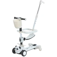 Самокат iTrike 5в1 музыка, свет, корзина черный (JR3-142-B): undefined undefined