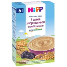 Каша молочная пребиотиками 5 злаков с черносливом (9062300125808): Тип Каши молочные