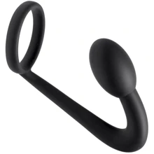 Стимулятор простаты с эрекционным кольцом Prostatic Play Silicone Cock Ring and Prostate Plug (черный): Для кого Для мужчин