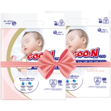 Подгузники Goo.N Plus для новорожденных до 5 кг размер 1(NB) на липучках унисекс 152 шт. (21000626-2): Тип Подгузники