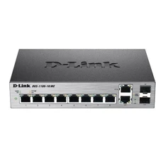 Сетевой коммутатор D-Link DGS-1100-10/ME: Порты только Gigabit Ethernet (10/100/1000)