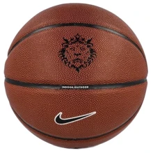 Мяч для игры Nike ALL COURT 8P 2.0 L JAMES DEFLATED AMBER/BLACK/METALLIC SILVER/BLACK баскетбольный size 7: Вид Баскетбольные