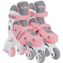 Роликовые коньки Globber 2 в 1 размер 30-33 пастельно-розовые (783-210): Цвет розовый