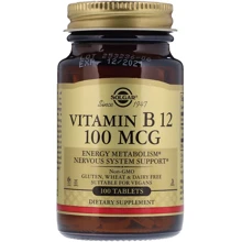 Solgar Vitamin B12 Солгар Витамин В12 100 мкг, 100 таблеток: Тип Витамин B