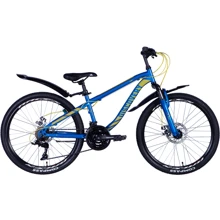 Велосипед 24" Discovery FLINT AM DD 2024 синий (OPS-DIS-24-329): Диаметр колес, дюймов 24
