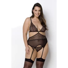 Корсет с пажами Passion Amberly Corset 6XL/7XL black: Для кого Для женщин