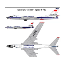 Декаль BSmodelle для модели самолета Туполев Ту-16 "Циклон-Н", "Циклон-М" 1986 (BSM144517-1): Производитель BSmodelle