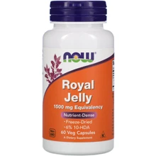 Now Foods Royal Jelly, 1,500 mg, 60 Veg Capsules (NF2565): Форма випуску капсули