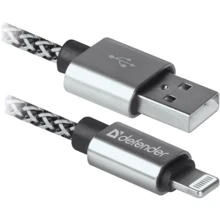 Кабель Defender PRO USB Cable to Lightning 1m White (87809): Тип USB Cable - Lightning