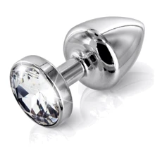Анальная пробка со стразом Diogol ANNI round stainless steel 35мм: Для кого Унисекс
