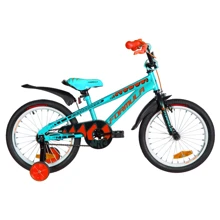 Велосипед 18" Formula WILD 2020 бирюзово-черный с оранжевым (OPS-FRK-18-064): Материал рамы сталь