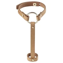 Браслеты на запястье и палец Bijoux Indiscrets Maze Hand Bracelet Harness Brown экокожа 2 шт: Для кого Для женщин