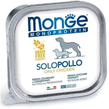 Паштет для собак Monge Dog Solo100% курка 150 г (70014137): Тип Влажный корм