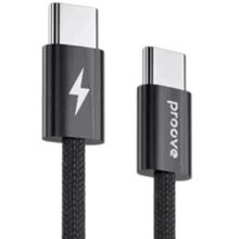 Кабель Proove Cable USB-C to USB-C Energy Stream 60W 1m Black (CCES60002201): Тип USB-C - USB-C