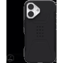Чехол для iPhone Urban Armor Gear UAG Civilian Magsafe Black (114446114040) for iPhone 16: Цвет черный