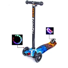 Самокат SCOOTER MAXI PRINT ОГОНЬ И ЛЕД: Количество колес 3
